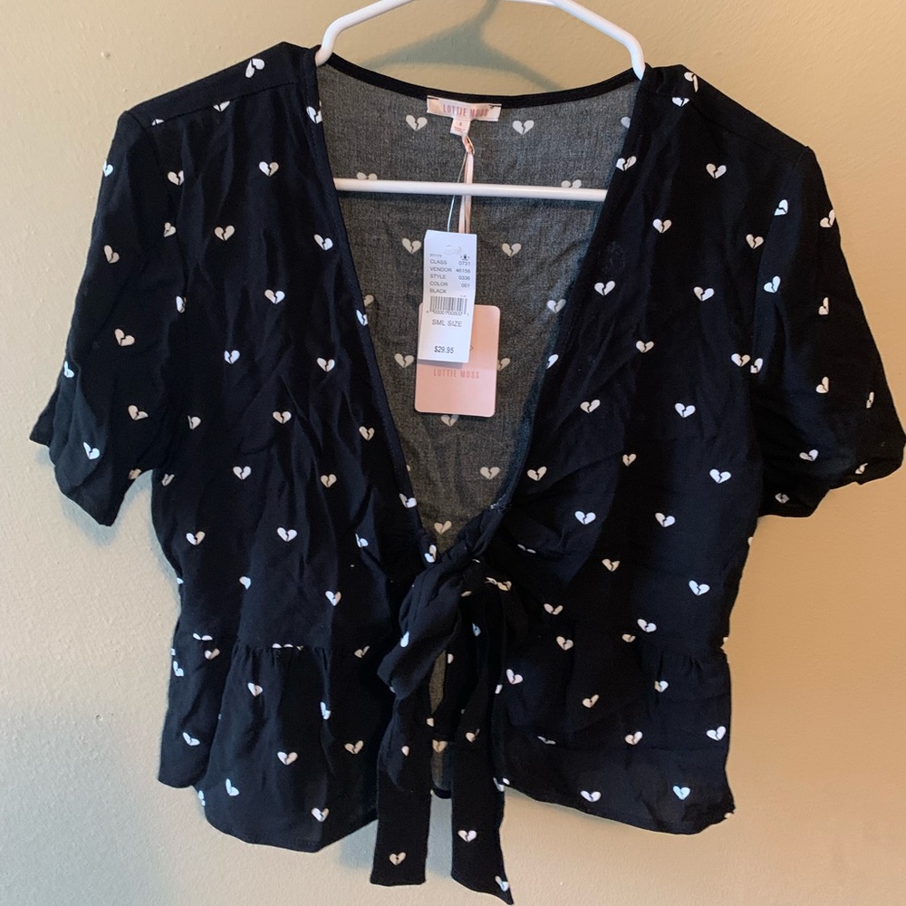 Nwt black crop top